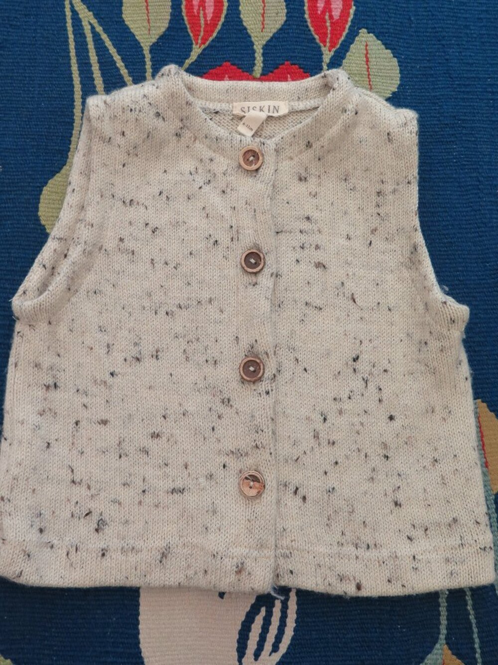 Siskin merino wool vest 6-12 months